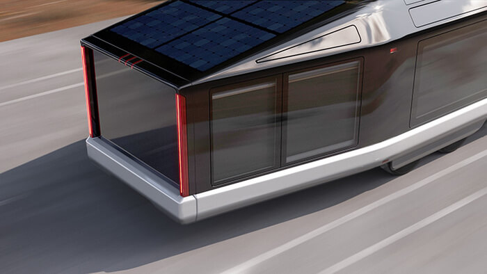 A photo of the Lightship L1's sleek, automotive design inspired lines